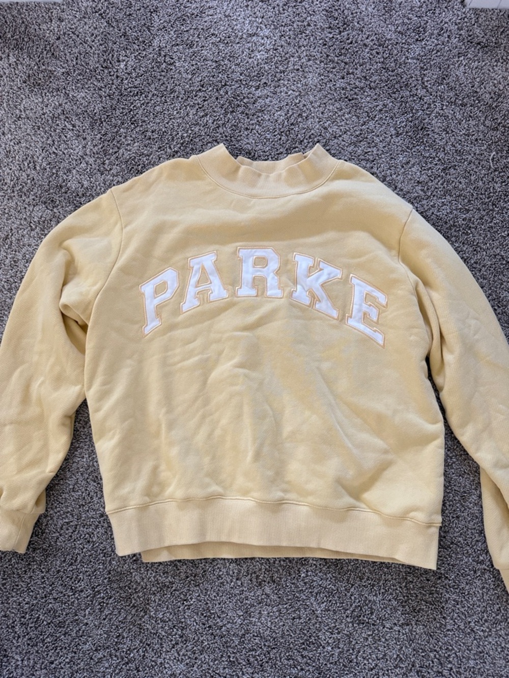 PARKE Women's Crewneck Sweatshirt - Light Yellow